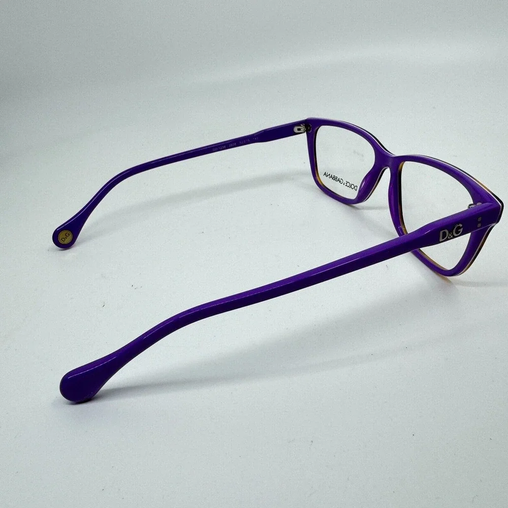 Dolce & Gabbana Women's Eyeglasses D&G DD1238 2608 Havana Violet Frame‎ H11149